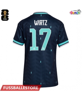 Günstige Deutschland Florian Wirtz #17 Auswärtstrikot Damen WM 2026 Kurzarm
